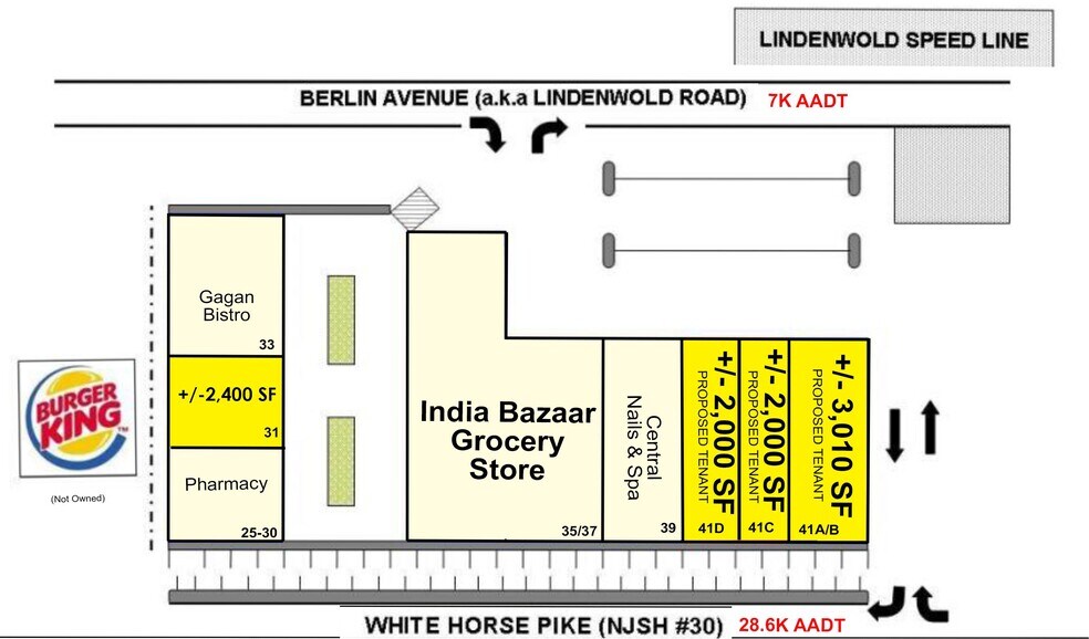 25-41 S White Horse Pike, Stratford, NJ à louer - Photo de l’immeuble – Image 2 sur 7