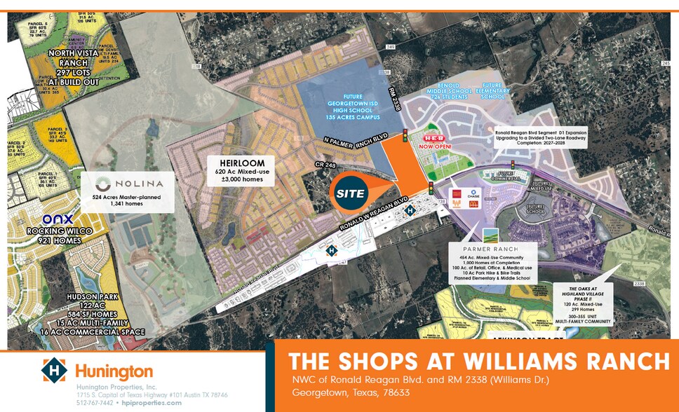NWC of Ronald Reagan Blvd. and Williams Dr, Georgetown, TX à louer - Photo de l’immeuble – Image 1 sur 1