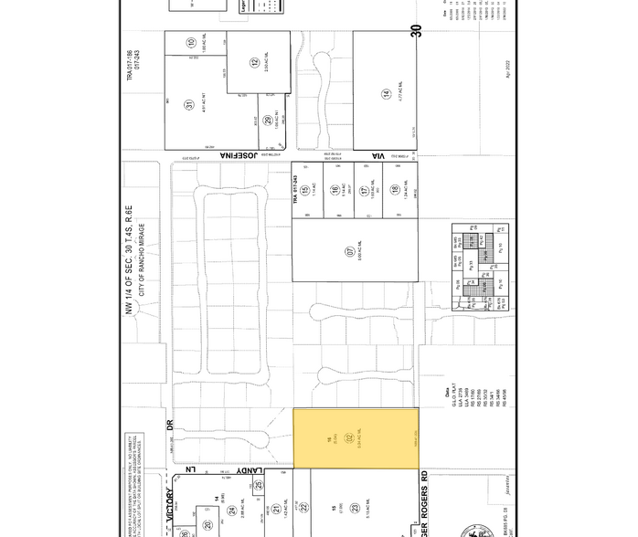 72094 Ginger Rogers Rd, Rancho Mirage, CA à vendre - Plan cadastral – Image 1 sur 1