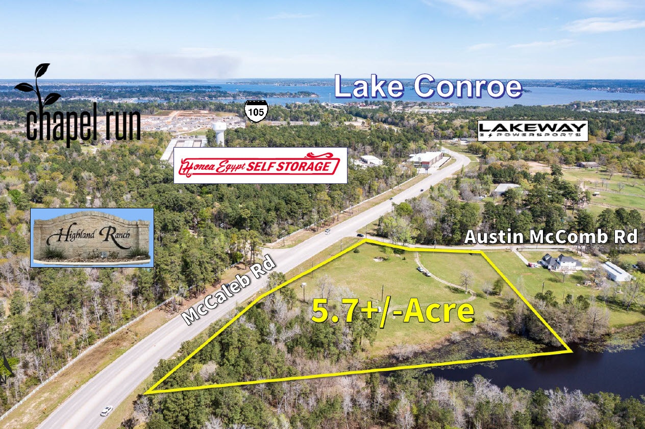 5.7+/-Ac SEC McCaleb Rd & Austin McComb rd, Montgomery, TX à vendre Photo principale– Image 1 sur 12