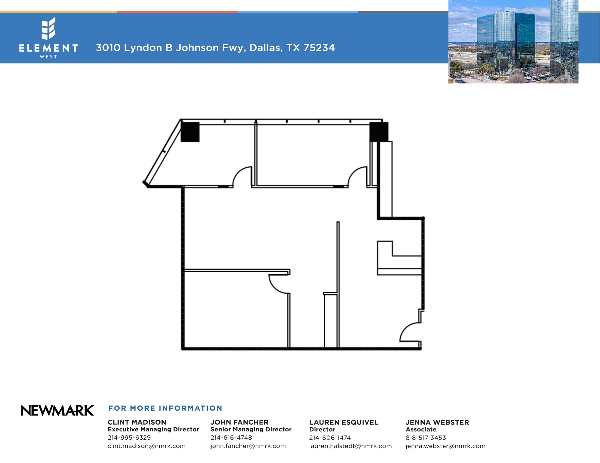 3010 Lyndon B Johnson Fwy, Dallas, TX à louer Plan de site– Image 1 sur 2