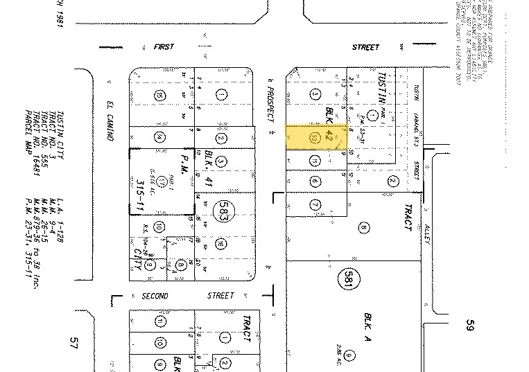 137 S Prospect Ave, Tustin, CA à louer - Plan cadastral – Image 2 sur 18