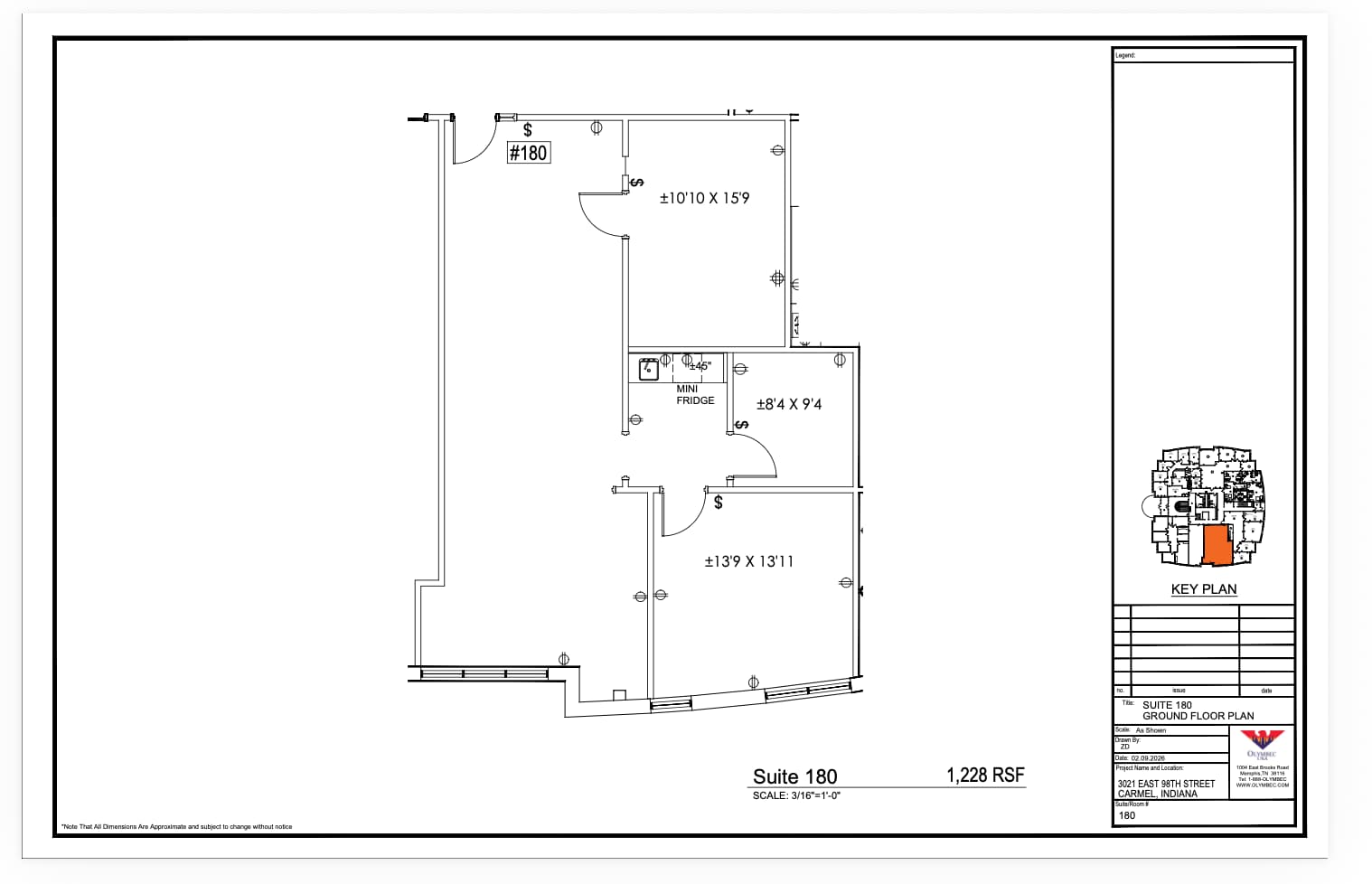 3021 E 98th St, Indianapolis, IN à louer Plan d’étage type– Image 1 sur 1