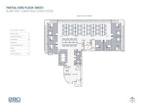 280 Park Ave, New York, NY à louer Plan d’étage– Image 2 sur 2