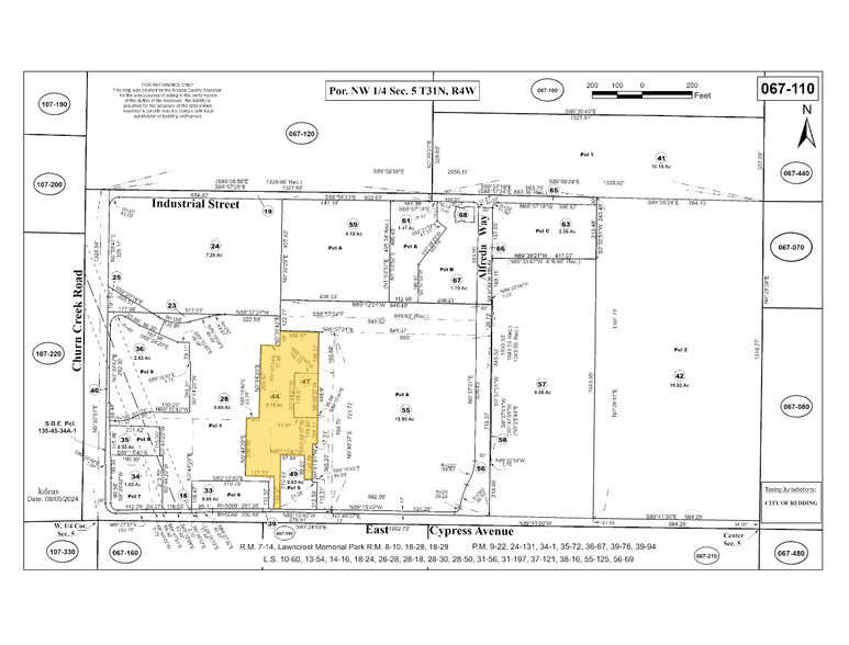1080-1090 E Cypress Ave, Redding, CA à vendre - Plan cadastral – Image 2 sur 2