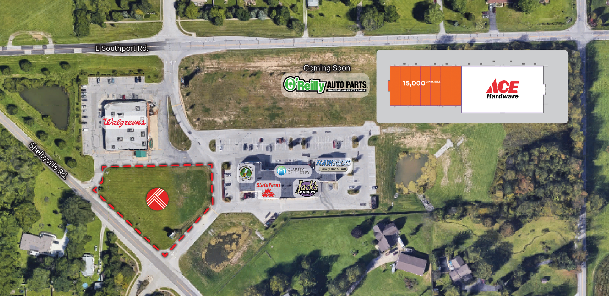 6750 Shelbyville Rd, Indianapolis, IN à louer Aérien– Image 1 sur 9