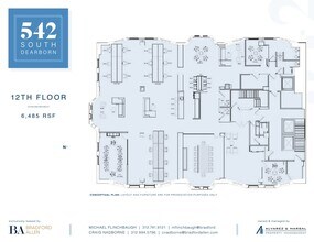 542-550 S Dearborn St, Chicago, IL à louer Plan d’étage– Image 1 sur 11