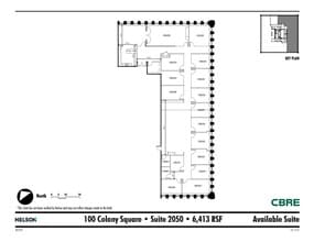 1175 Peachtree St NE, Atlanta, GA à louer Plan d’étage– Image 1 sur 1