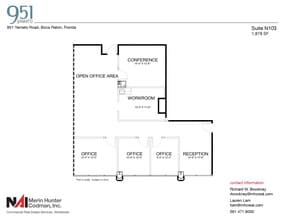 951 Yamato Rd, Boca Raton, FL à louer Plan d’étage– Image 2 sur 2