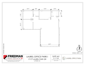 17177 N Laurel Park Dr, Livonia, MI à louer Plan d’étage– Image 1 sur 2