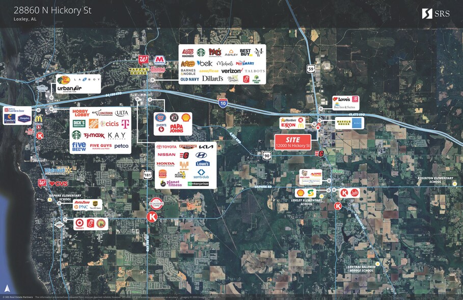 12000 N Hickory St, Loxley, AL à vendre - Aérien – Image 2 sur 2