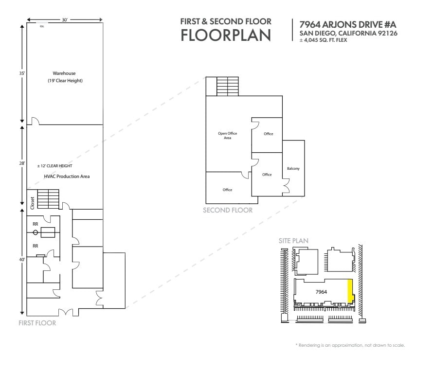7964 Arjons Dr, San Diego, CA 92126 - Lot A -  - Plan d’étage - Image 1 of 1