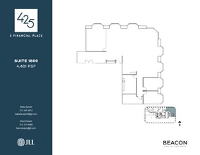 425 S Financial Pl, Chicago, IL à louer Plan d’étage– Image 1 sur 6