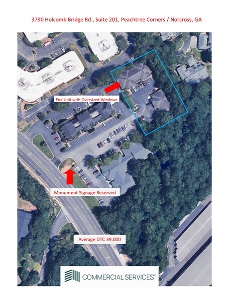 3790 Holcomb Bridge Rd, Norcross, GA à vendre - Aérien – Image 2 sur 12