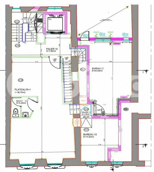 Bureau dans La Rochelle à louer - Plan d’étage – Image 1 sur 1