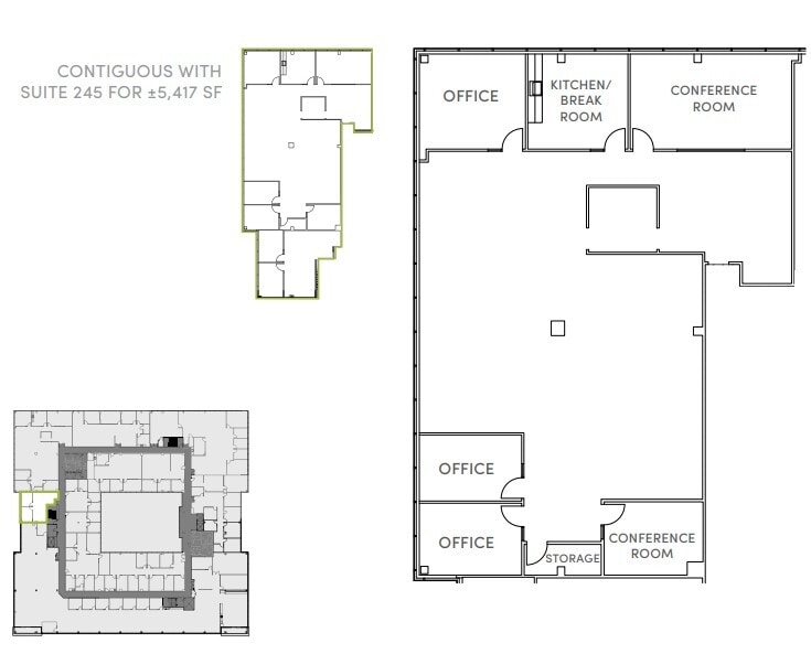 2105 S Bascom Ave, Campbell, CA à louer Plan d’étage– Image 1 sur 1
