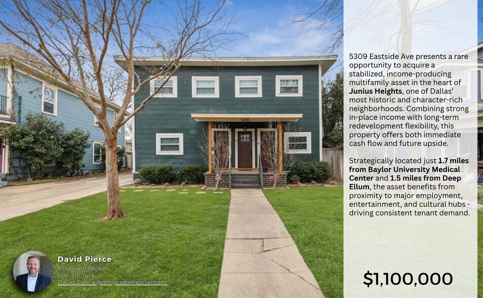 5309 East Side Ave, Dallas, TX à vendre - Photo principale – Image 1 sur 5