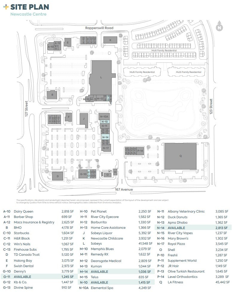 127th St NW, Edmonton, AB à louer Plan de site– Image 1 sur 1