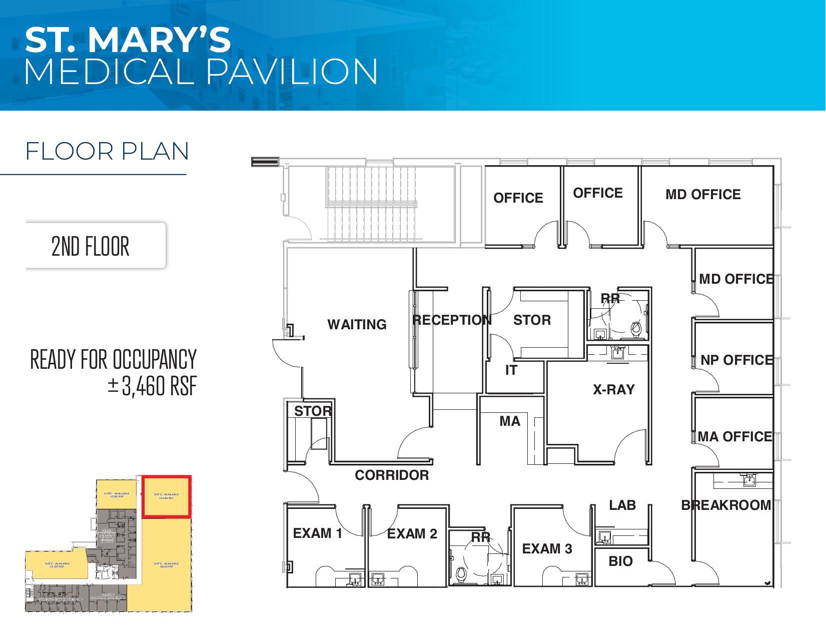 1707 W St Mary's Rd, Tucson, AZ à louer Plan d’étage– Image 1 sur 1