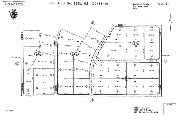 1111 Apache Ave, Adelanto, CA à vendre - Plan cadastral – Image 1 sur 1