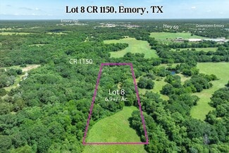 Plus de détails pour Lot 8 RS County Road 1150, Emory, TX - Terrain à vendre