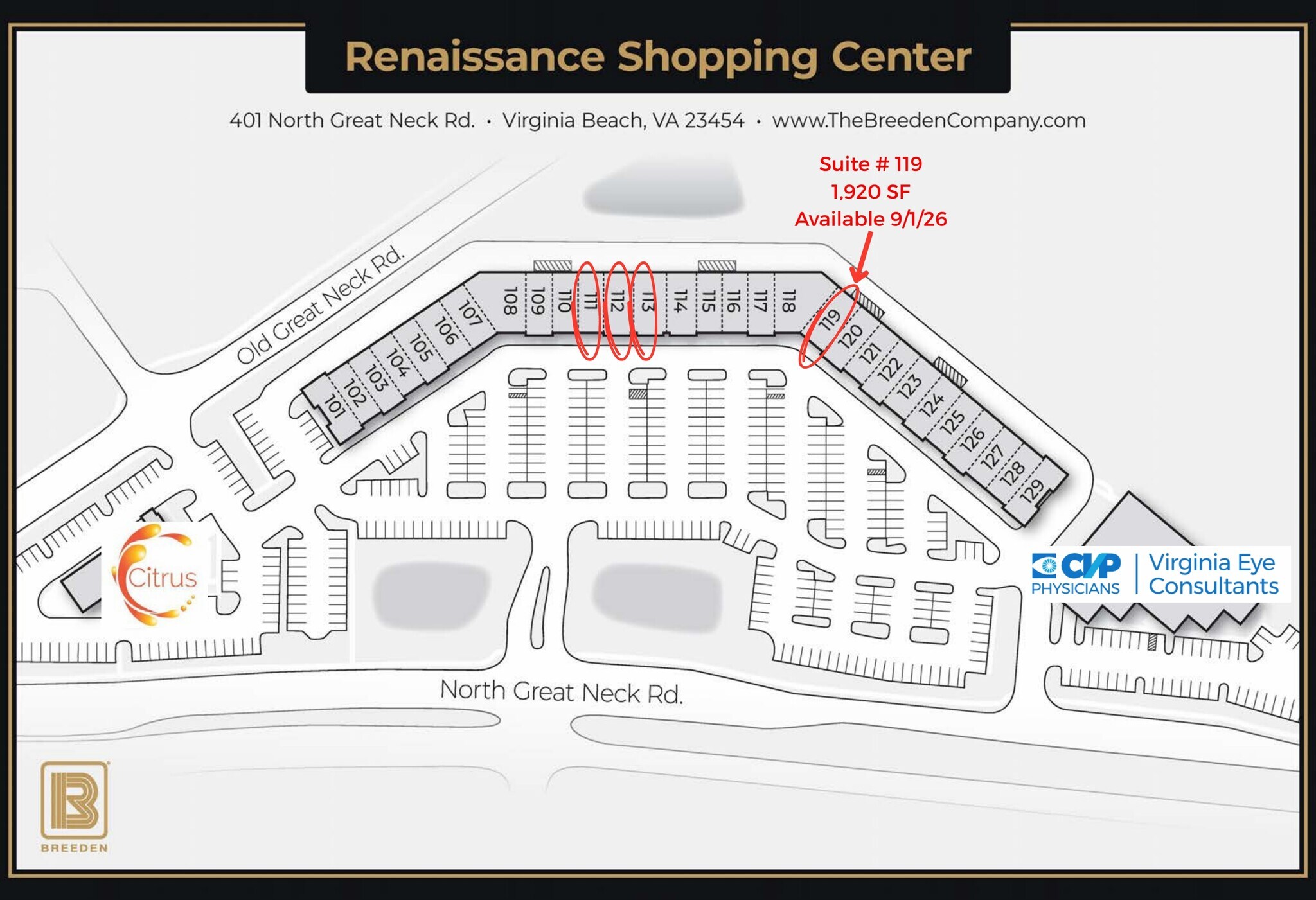 401 N Great Neck Rd, Virginia Beach, VA à louer Plan de site– Image 1 sur 15