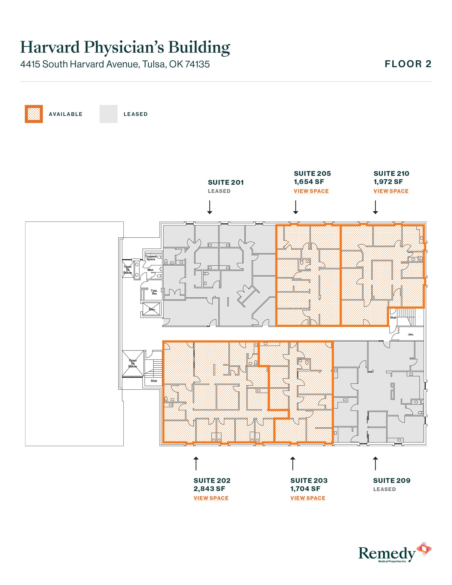 4415 S Harvard Ave, Tulsa, OK à louer Plan d’étage– Image 1 sur 1