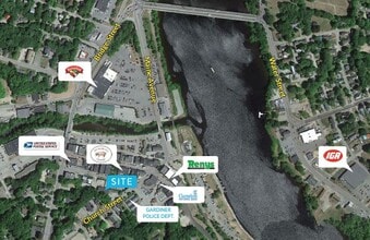 45 Church St, Gardiner, ME - VUE AÉRIENNE vue de carte