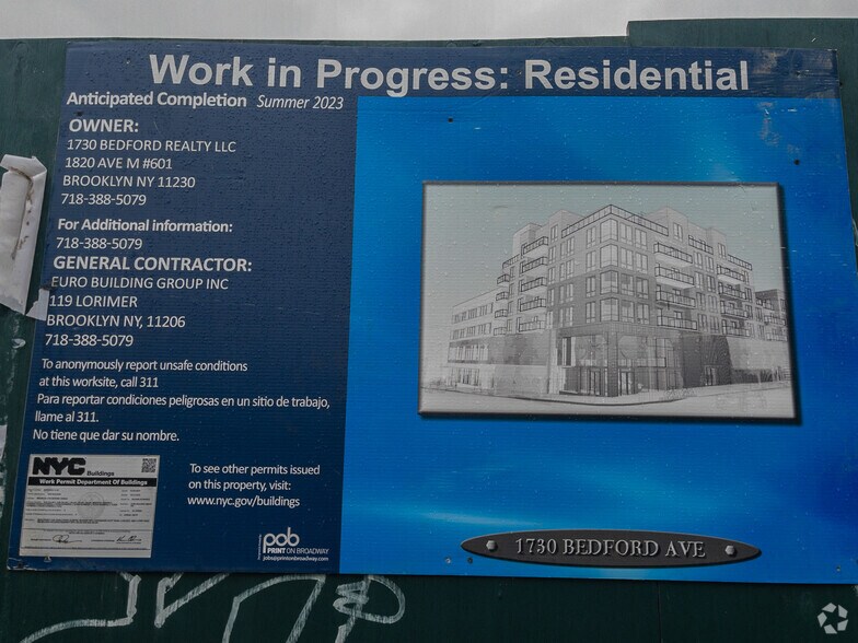 1730 Bedford Ave, Brooklyn, NY à louer - Photo de l’immeuble – Image 2 sur 5