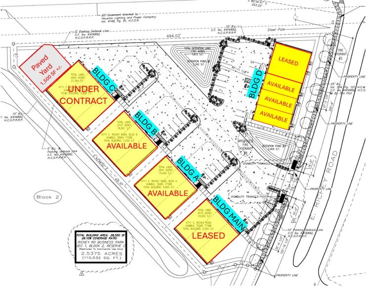 4711 E Richey Rd, Humble, TX à louer - Plan de site – Image 2 sur 6