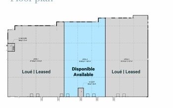 5800 St Ontario E, Montréal, QC à louer Plan d’étage– Image 1 sur 1