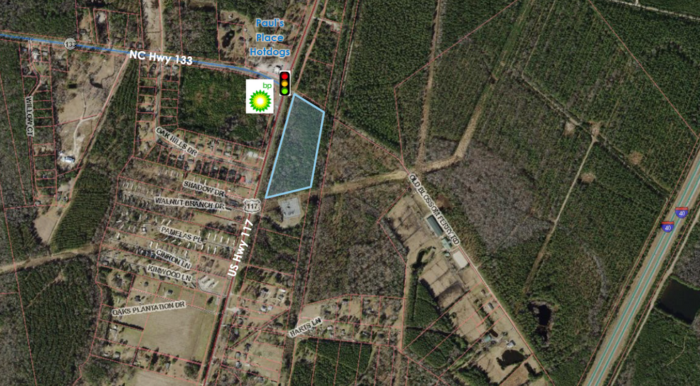 US Hwy 117 & NC Hwy 133, Rocky Point, NC à vendre - Photo de l’immeuble – Image 1 sur 2