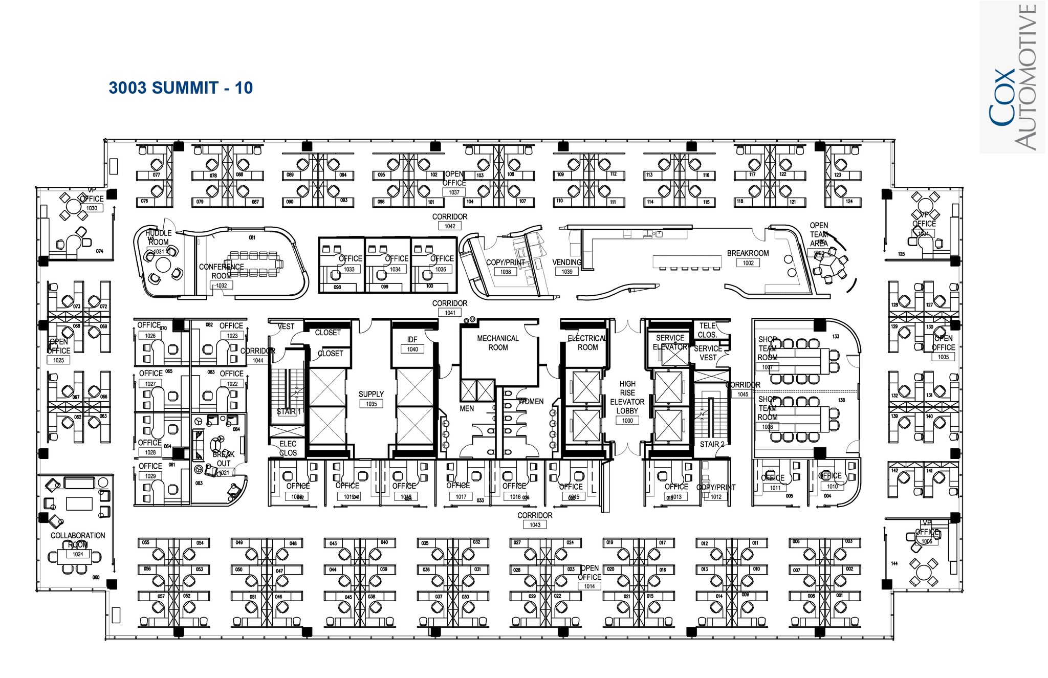 3003 Summit Blvd, Atlanta, GA à louer Plan d’étage– Image 1 sur 1