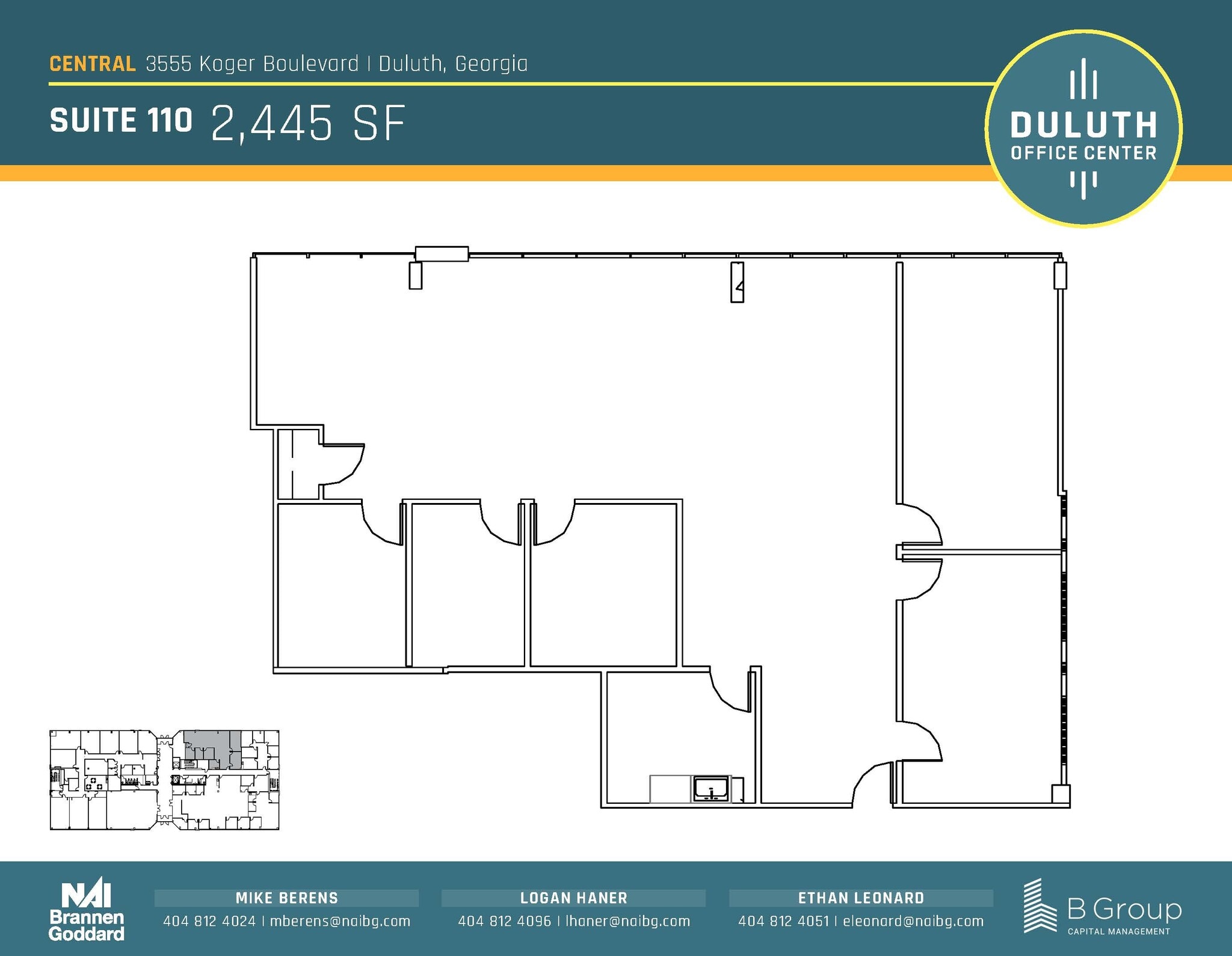 3505 Koger Blvd, Duluth, GA à louer Plan d’étage– Image 1 sur 1