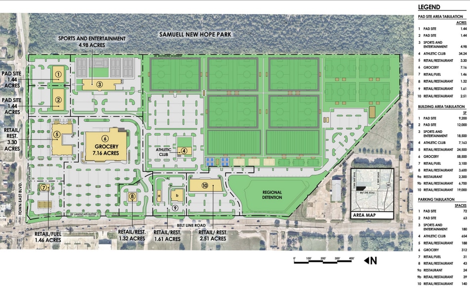 SEC of Belt Line Rd & Town East Blvd, Sunnyvale, TX à vendre - Aérien – Image 3 sur 4