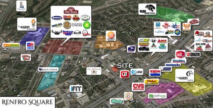 141 NW Renfro St, Burleson, TX - VUE AÉRIENNE  vue de carte