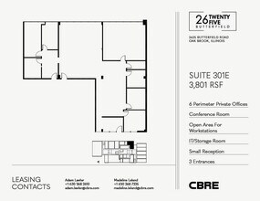 2625 Butterfield Rd, Oak Brook, IL à louer Plan d’étage– Image 2 sur 2