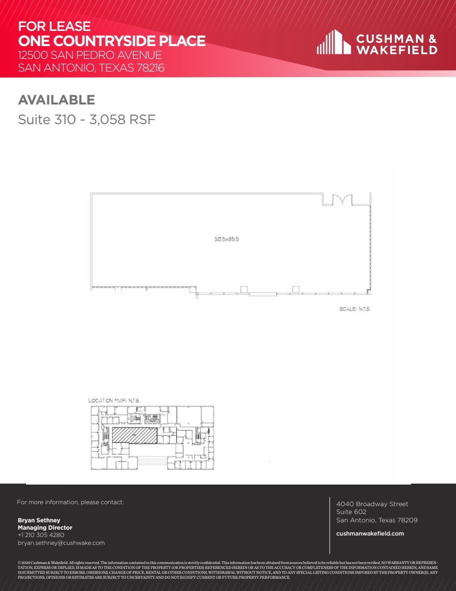 12500 San Pedro Ave, San Antonio, TX à louer Plan d’étage– Image 1 sur 1