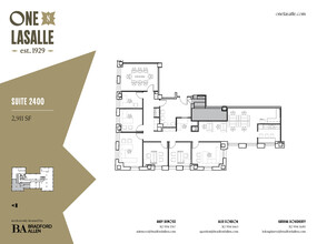 1 N La Salle St, Chicago, IL à louer Plan d’étage– Image 1 sur 3