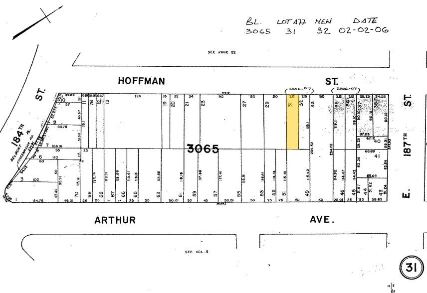 2376 Hoffman St, Bronx, NY à vendre - Plan cadastral – Image 3 sur 3