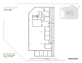 501 E Kennedy Blvd, Tampa, FL à louer Plan d’étage– Image 1 sur 1