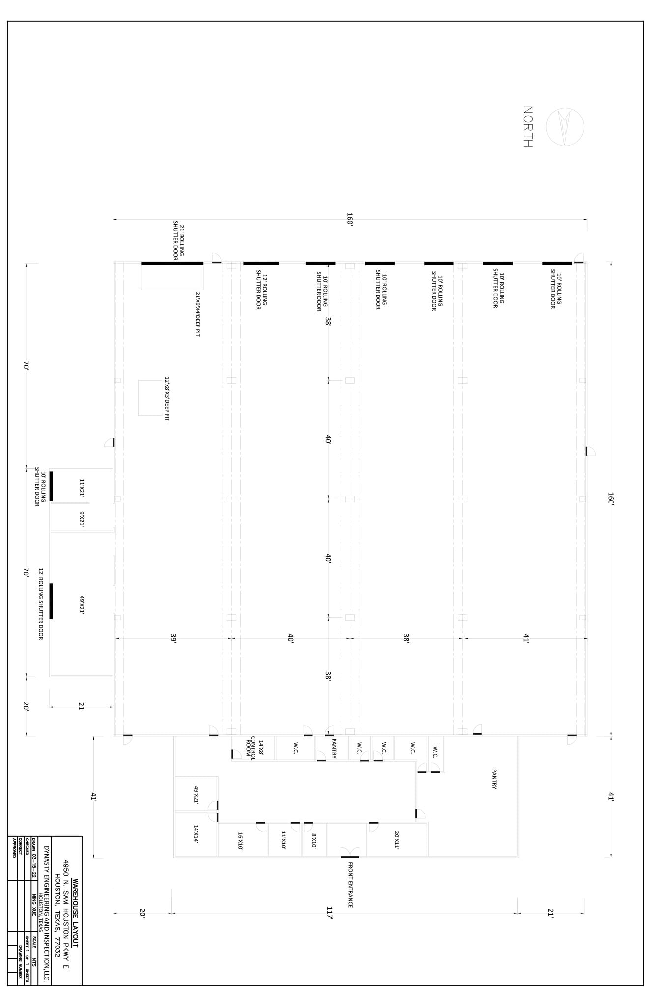 4950 N Sam Houston Pky E, Houston, TX à louer Plan de site– Image 1 sur 1