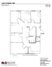 1250 S Federal Hwy, Boynton Beach, FL à louer Plan d’étage– Image 1 sur 9