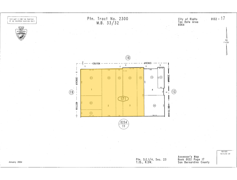 261 W Valley Blvd, Rialto, CA à vendre - Plan cadastral – Image 2 sur 2