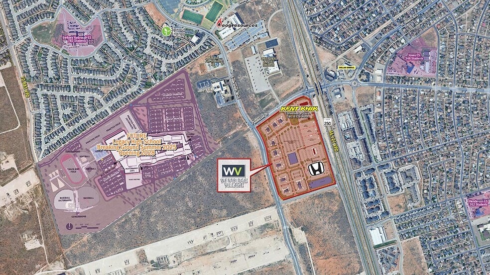 SWQ Loop 250 & Thomason Dr, Midland, TX à vendre - Aérien – Image 1 sur 4