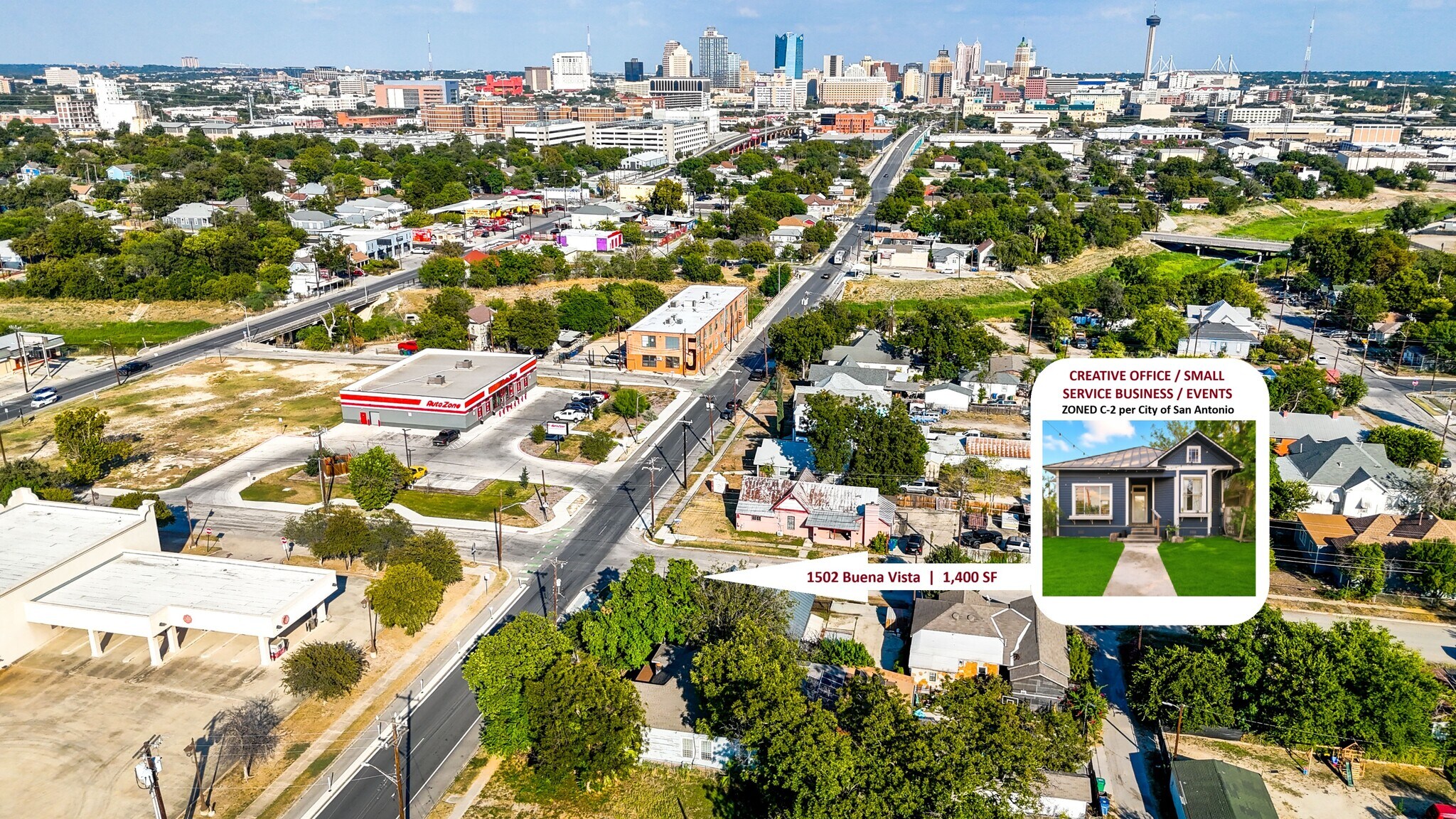 1502 Buena Vista Rd, San Antonio, TX à vendre Photo de l’immeuble– Image 1 sur 21