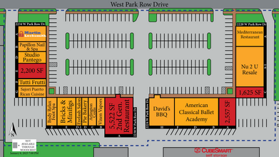 2220-2224 W Park Row Dr, Arlington, TX à louer Plan de site– Image 2 sur 2