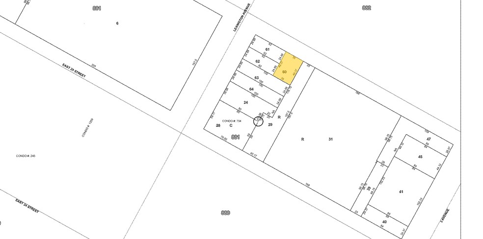 134-136 E 26th St, New York, NY à louer - Plan cadastral – Image 3 sur 3