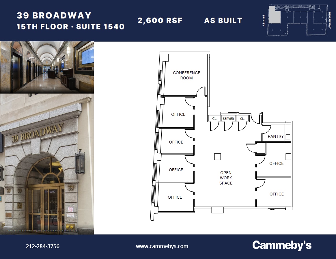 39 Broadway, New York, NY à louer Plan d’étage– Image 1 sur 1