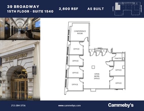 39 Broadway, New York, NY à louer Plan d’étage– Image 1 sur 1